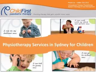 Children’s Physiotherapy Services in Sydney