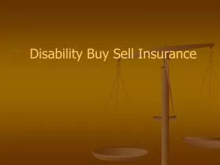 Disability Buy Sell Insurance