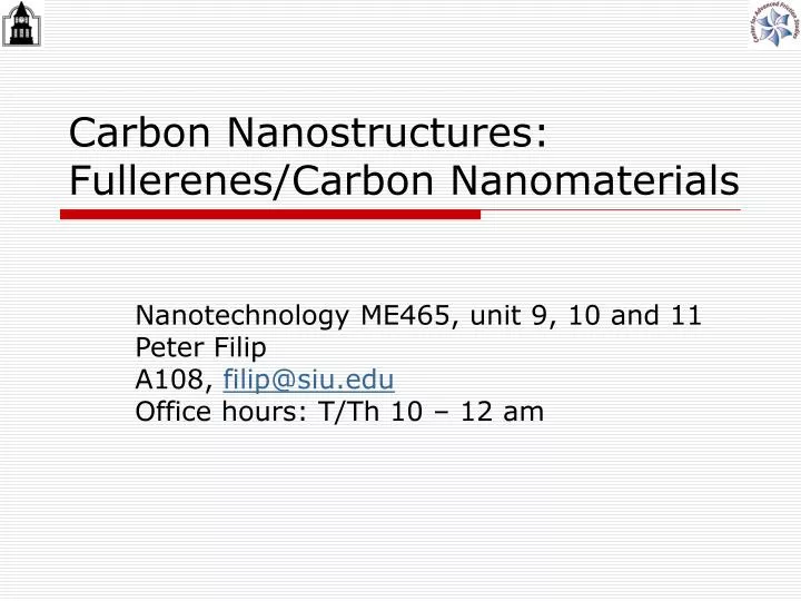 carbon nanostructures fullerenes carbon nanomaterials