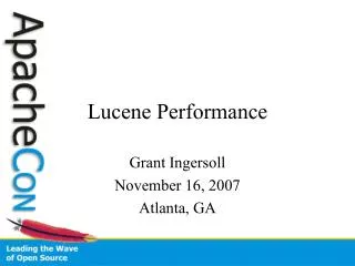 Lucene Performance
