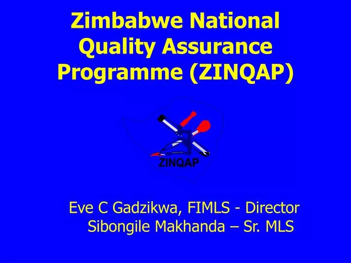 zimbabwe national quality assurance programme zinqap