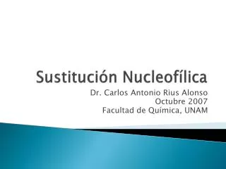 Sustitución Nucleofílica