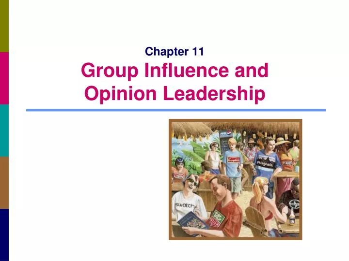 chapter 11 group influence and opinion leadership