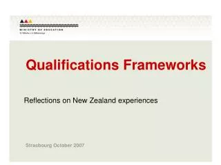 Qualifications Frameworks