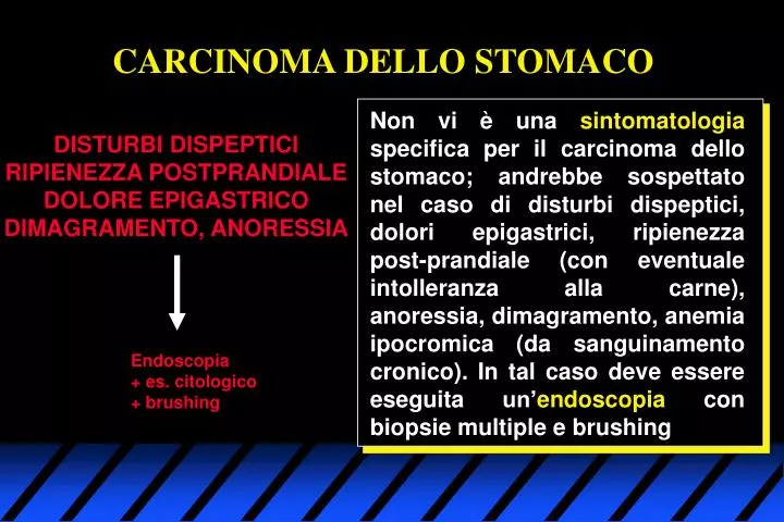 carcinoma dello stomaco