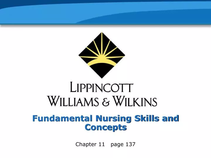 fundamental nursing skills and concepts