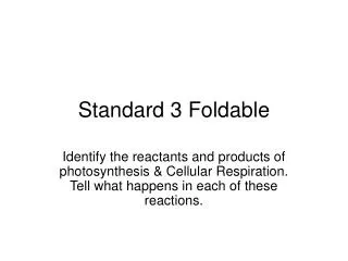 Standard 3 Foldable
