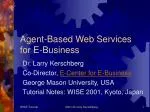 Agent-Based Web Services for E-Business - slide 1