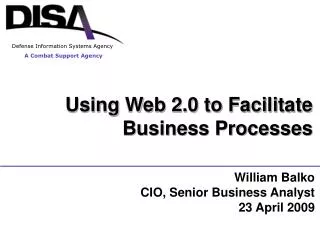 Using Web 2.0 to Facilitate Business Processes