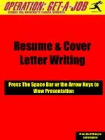 Resume &amp; Cover Letter Writing - slide 1