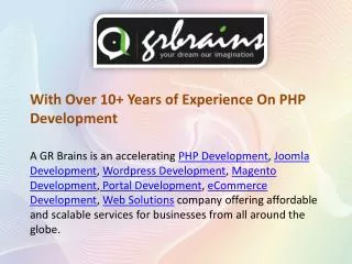 PHP - Effective Way To Get Complete Web Solutions
