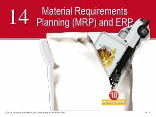Material Requirements Planning (MRP) and ERP