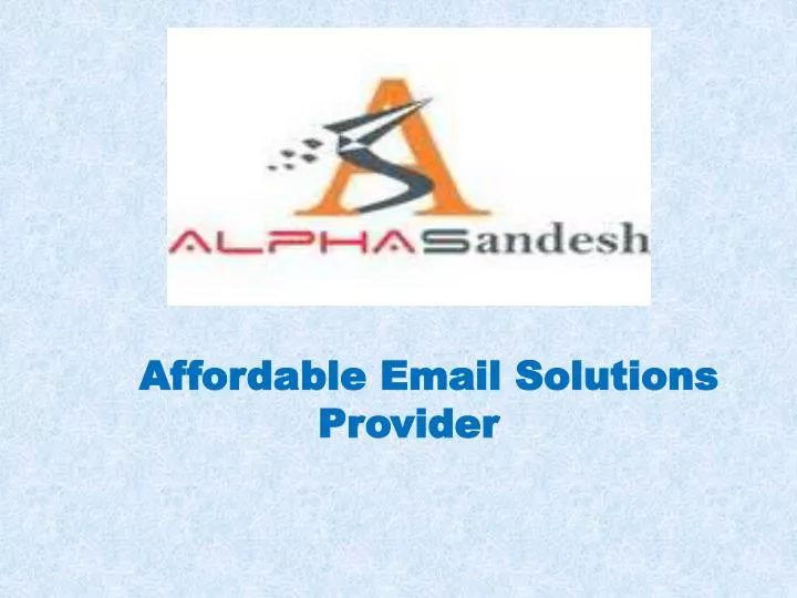 affordable email solutions provider