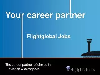 Flightglobal Jobs - relaunch of the jobsite