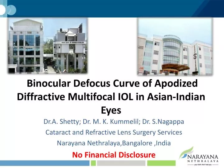 binocular defocus curve of apodized diffractive multifocal iol in asian indian eyes