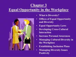 Chapter 3 Equal Opportunity in the Workplace