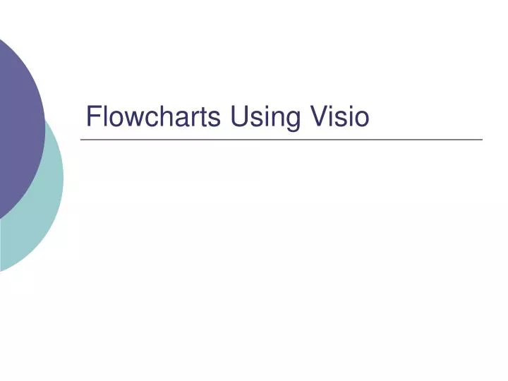 flowcharts using visio