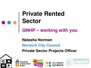 Private Rented Sector GNHP – working with you