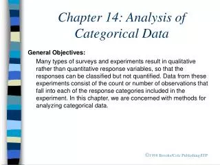 Chapter 14: Analysis of Categorical Data