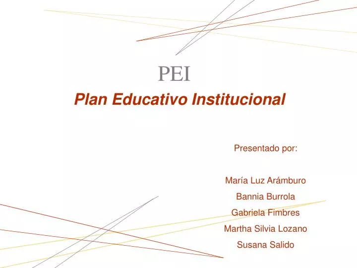 plan educativo institucional