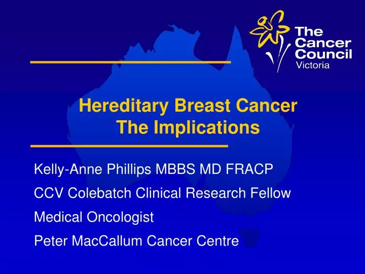 hereditary breast cancer the implications