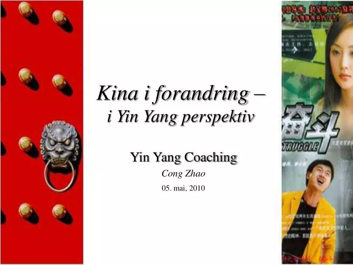 kina i forandring i yin yang perspektiv
