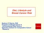 Diet, Lifestyle and Breast Cancer Risk - slide 1