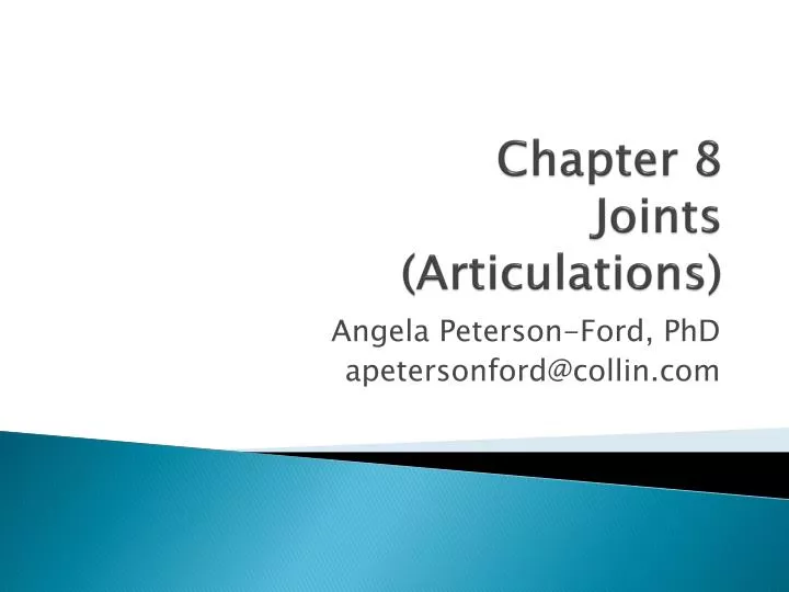chapter 8 joints articulations