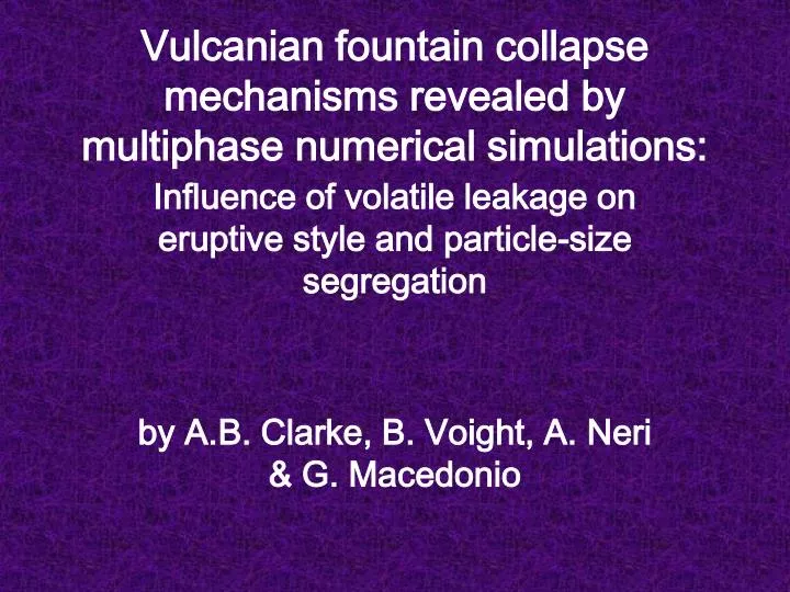 vulcanian fountain collapse mechanisms revealed by multiphase numerical simulations