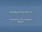 Overhaul Operations