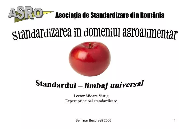 asocia ia de standardizare din rom nia