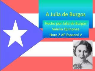 A Julia de Burgos