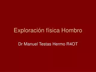 exploraci n f sica hombro