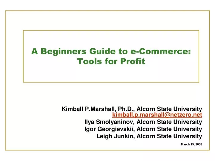 a beginners guide to e commerce tools for profit