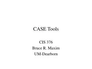 CASE Tools