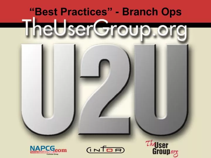 best practices branch ops