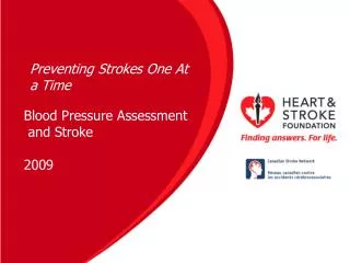 Blood Pressure Assessment and Stroke 2009