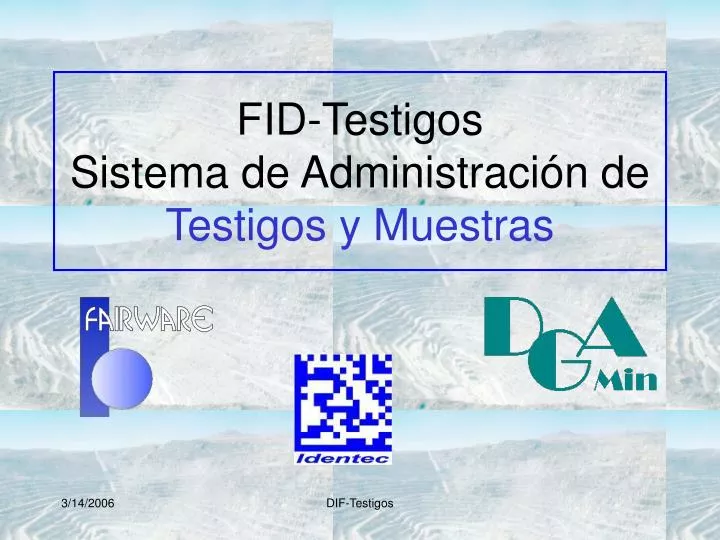 fid testigos sistema de administraci n de testigos y muestras