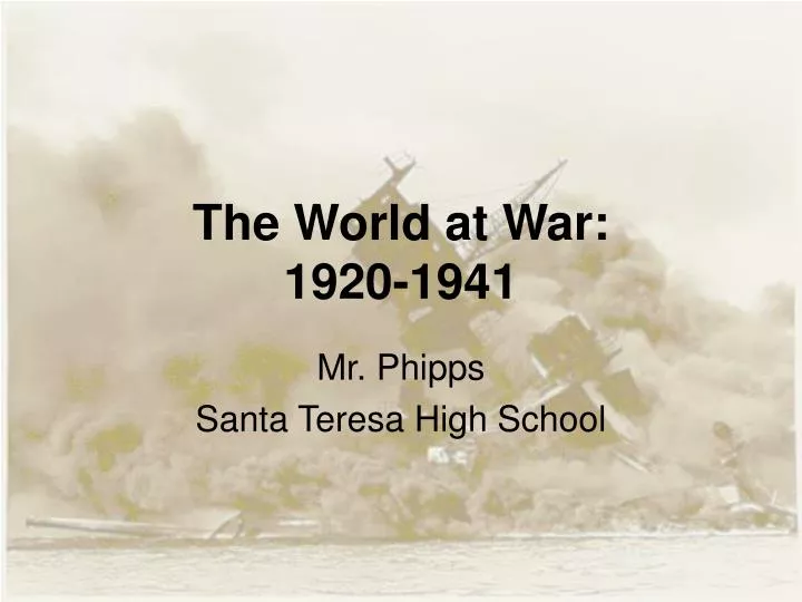 the world at war 1920 1941