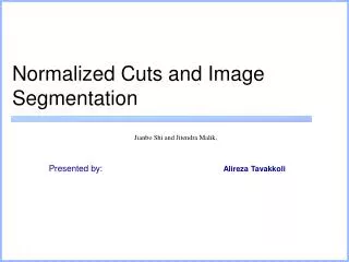 Normalized Cuts and Image Segmentation