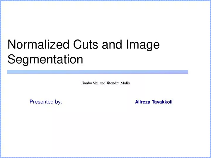normalized cuts and image segmentation