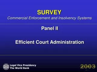Panel II Efficient Court Administration