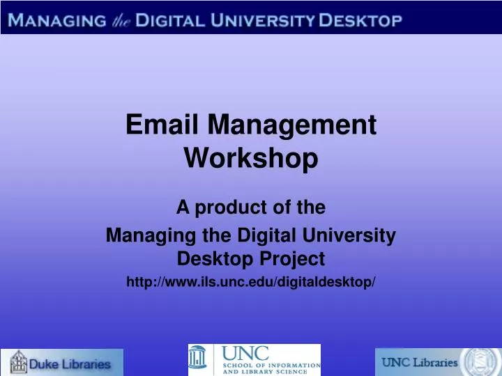 email management workshop