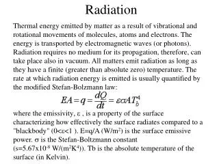 Radiation