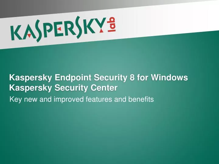 kaspersky endpoint security 8 for windows kaspersky security center