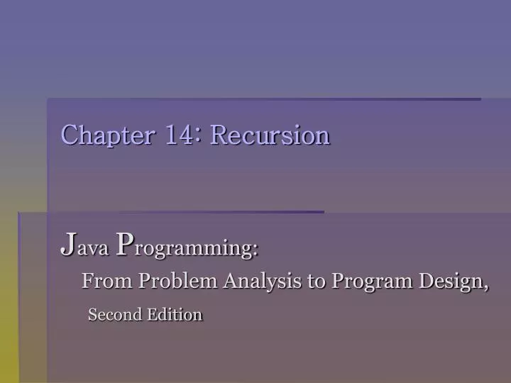 chapter 14 recursion