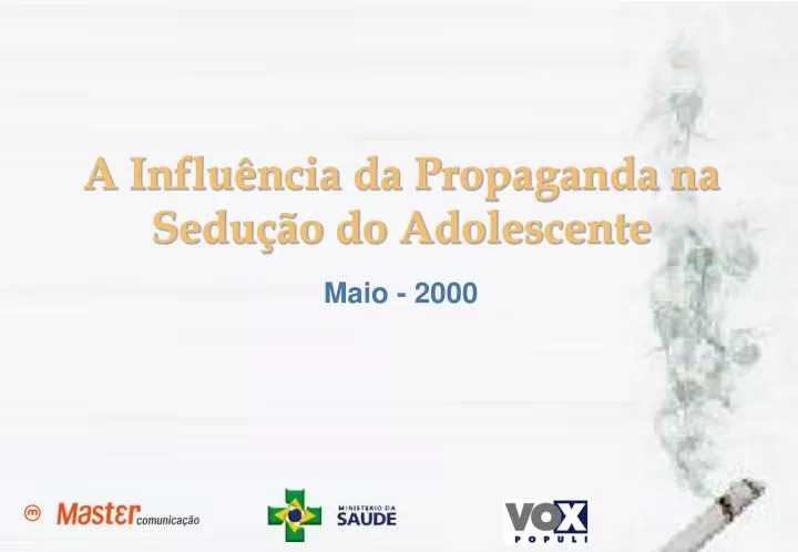 a influ ncia da propaganda na sedu o do adolescente