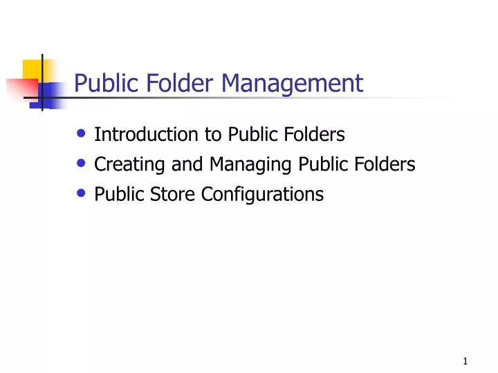 public folder management