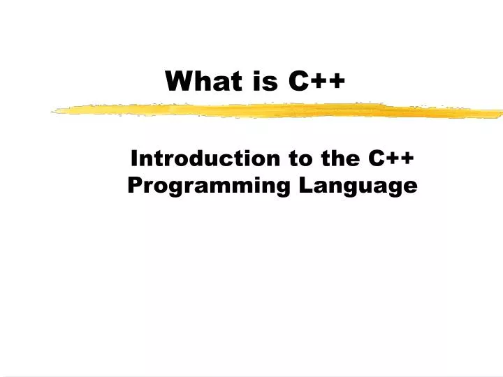 what is c