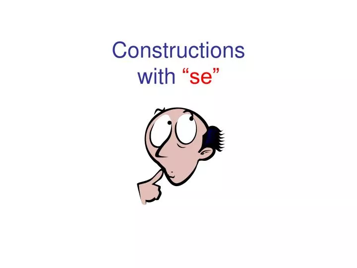 constructions with se